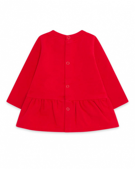 Robe Peluche Rouge Fille Mini Traveller Robe Peluche Rouge Fille Mini Traveller