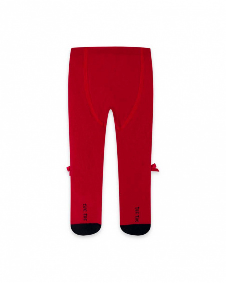 Collants Rouge Fille Mini Traveller
