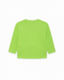 T-shirt en maille vert et gris Boy Active T-shirt en maille vert et gris Boy Active