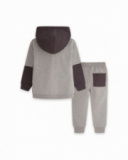 Sweat Et Pantalon En Peluche Gris Et Bleu Boy Active Sweat Et Pantalon En Peluche Gris Et Bleu Boy Active