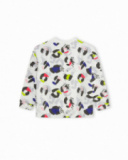 Sweat Gris Et Blanc En Peluche Fille Wild & Free Sweat Gris Et Blanc En Peluche Fille Wild & Free