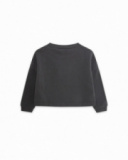 Sweat Gris Peluche Fille Wild & Free Sweat Gris Peluche Fille Wild & Free