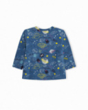 T-shirt Tricoté Bleu Et Vert Garçon Galaxy Friends T-shirt Tricoté Bleu Et Vert Garçon Galaxy Friends