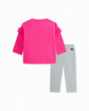 Sweat-shirt et legging en peluche rose pour fille Magic Sweat-shirt et legging en peluche rose pour fille Magic