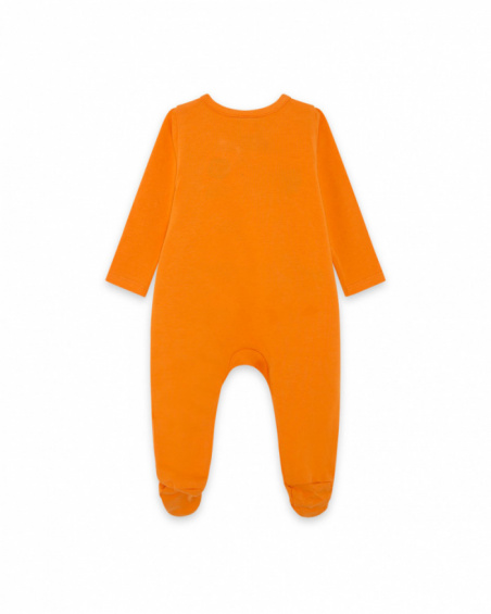 Barboteuse Tricot Orange Garçon Stars Collectors Barboteuse Tricot Orange Garçon Stars Collectors