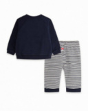 Sweat Peluche Et Pantalon Tricoté Bleu Garçon Mini Traveller Sweat Peluche Et Pantalon Tricoté Bleu Garçon Mini Traveller