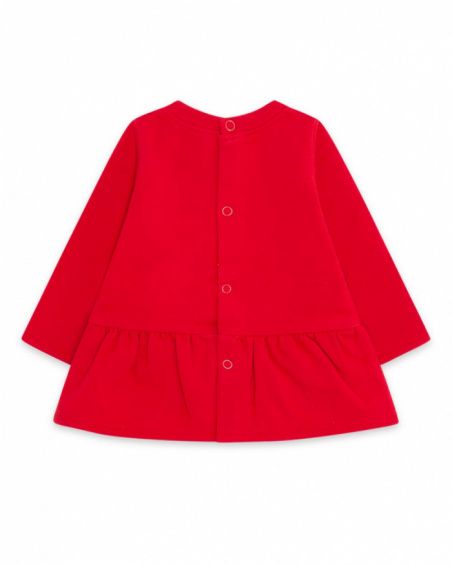 Robe Peluche Rouge Fille Mini Traveller Robe Peluche Rouge Fille Mini Traveller