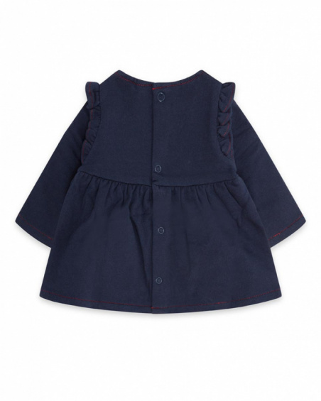 Robe Peluche Bleue Fille Mini Traveller
