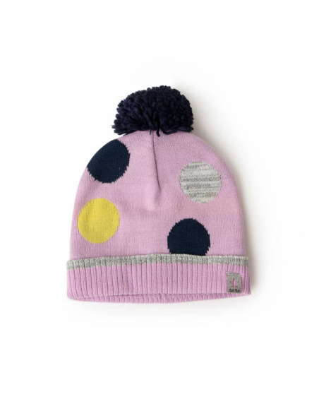 Bonnet et cou en tricot rose Girl Galaxy Friends