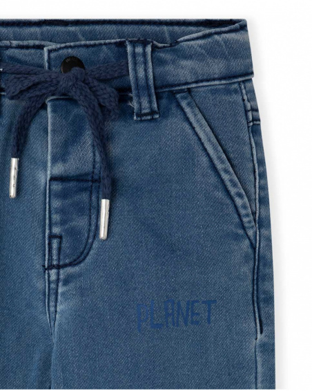 Pantalon Denim Tricoté Bleu Garçon Galaxy Friends