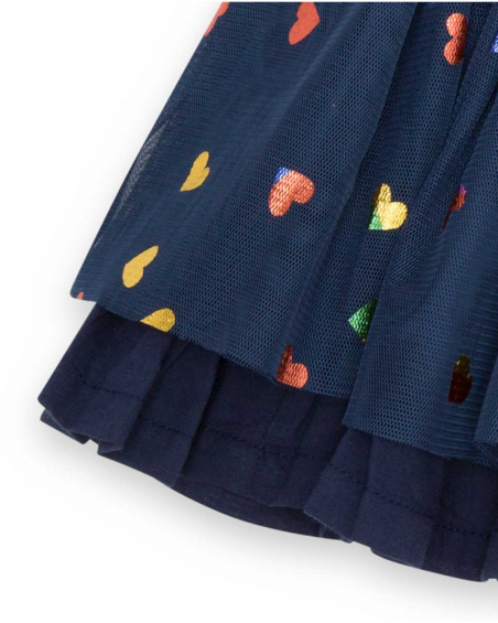 Jupe en tulle bleu fille Galaxy Friends