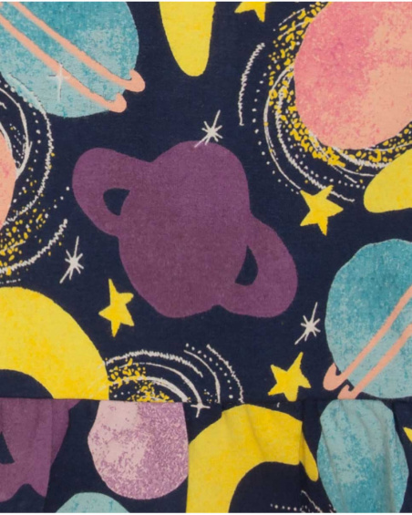Robe en peluche bleue pour fille Amis de la galaxie