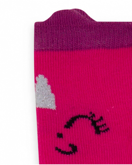 Set 2 Chaussettes Rose Fille Magique Set 2 Chaussettes Rose Fille Magique