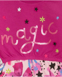 Robe Rose En Tricot Et Peluche Fille Magic Robe Rose En Tricot Et Peluche Fille Magic
