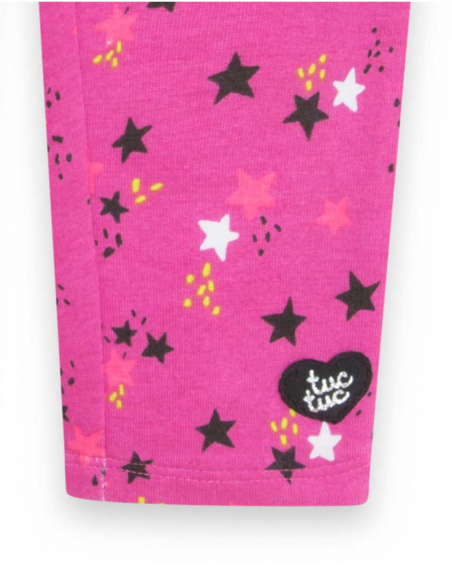 Legging peluche et tulle rose Girl Magic