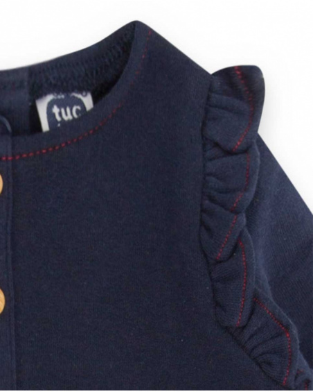 Robe Peluche Bleue Fille Mini Traveller