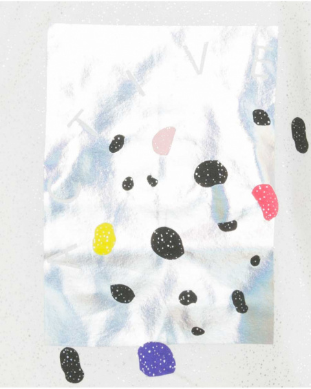 T-shirt gris en maille fille Wild & Free