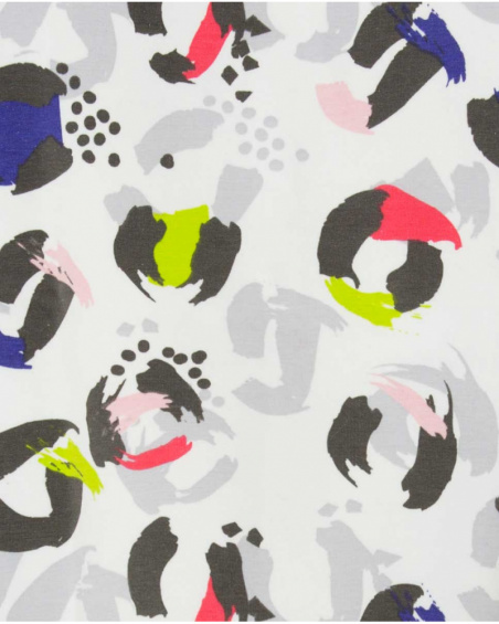 Sweat Gris Et Blanc En Peluche Fille Wild & Free