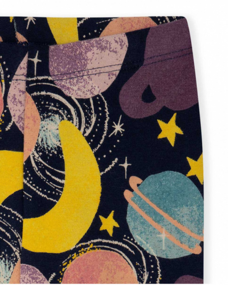 Fille Blue Plush Leggings Galaxy Friends Fille Blue Plush Leggings Galaxy Friends