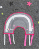 Sweat Gris Et Rose Peluche Fille Magic Sweat Gris Et Rose Peluche Fille Magic