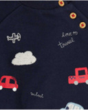 Sweat Peluche Et Pantalon Tricoté Bleu Garçon Mini Traveller Sweat Peluche Et Pantalon Tricoté Bleu Garçon Mini Traveller