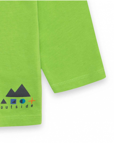 T-shirt en maille vert et gris Boy Active T-shirt en maille vert et gris Boy Active
