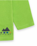 T-shirt en maille vert et gris Boy Active T-shirt en maille vert et gris Boy Active