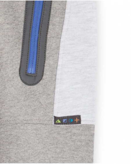 Pantalon peluche gris garçon Active Pantalon peluche gris garçon Active