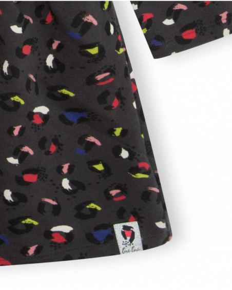 Robe Peluche Grise Fille Wild & Free