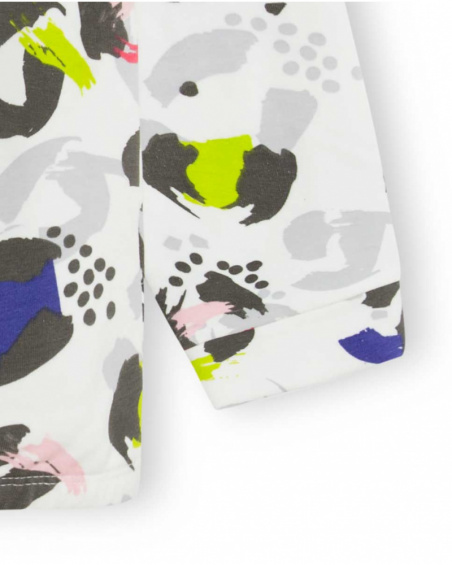 Sweat Gris Et Blanc En Peluche Fille Wild & Free Sweat Gris Et Blanc En Peluche Fille Wild & Free