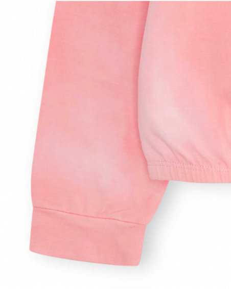 T-shirt en maille rose et gris fille Wild & Free T-shirt en maille rose et gris fille Wild & Free