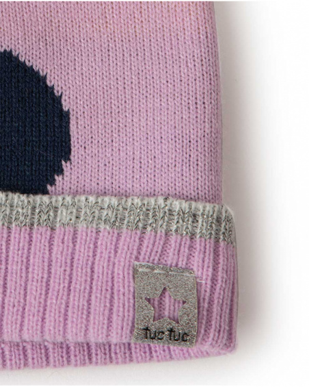 Bonnet et cou en tricot rose Girl Galaxy Friends