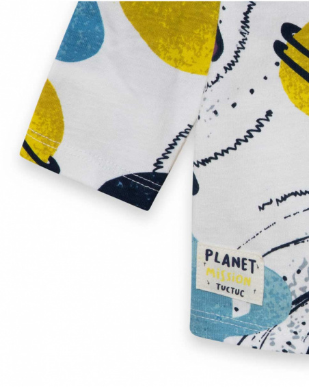 T-shirt en tricot bleu garçon Galaxy Friends