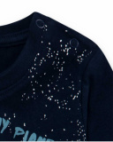 T-shirt Tricoté Bleu Garçon Galaxy Friends T-shirt Tricoté Bleu Garçon Galaxy Friends