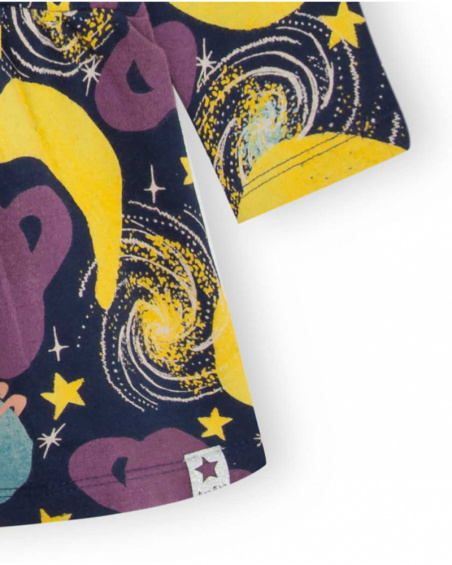 Robe en peluche bleue pour fille Amis de la galaxie