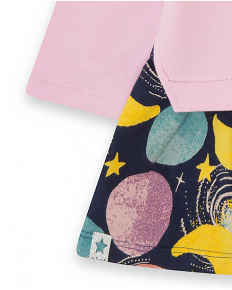 Robe en peluche rose pour fille Amis de la galaxie