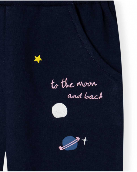 Sweat-shirt et pantalon en peluche rose pour fille Galaxy Sweat-shirt et pantalon en peluche rose pour fille Galaxy