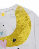 T-shirt en maille blanc et bleu fille Galaxy Friends T-shirt en maille blanc et bleu fille Galaxy Friends