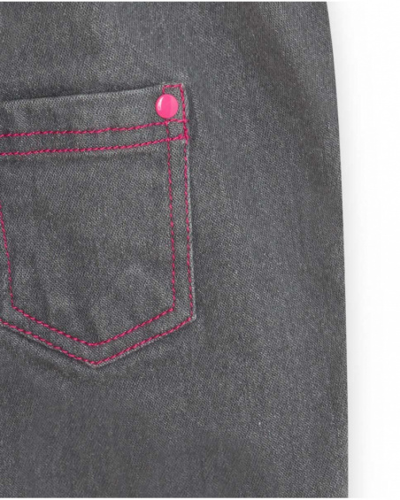 Pantalon Denim Gris Fille Magic Pantalon Denim Gris Fille Magic