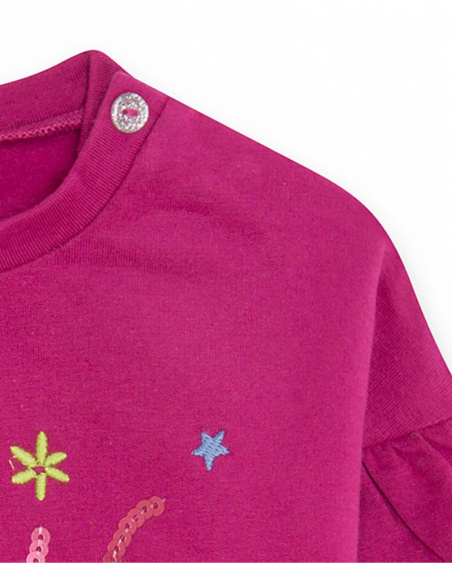 Robe Rose En Tricot Et Peluche Fille Magic