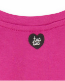T-shirt en maille rose et gris fille Magic T-shirt en maille rose et gris fille Magic