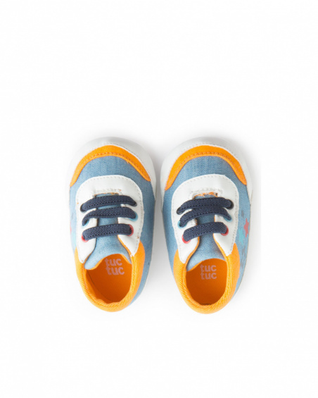 Baskets Denim Bleu Garçon Stars Collectors