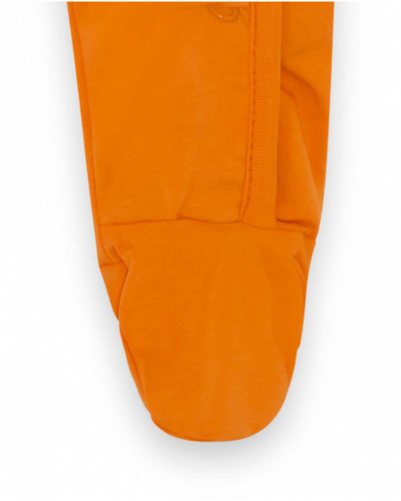 Barboteuse Tricot Orange Garçon Stars Collectors Barboteuse Tricot Orange Garçon Stars Collectors