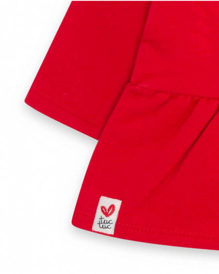 Robe Peluche Rouge Fille Mini Traveller Robe Peluche Rouge Fille Mini Traveller