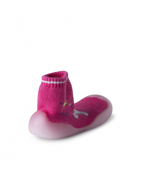 Chaussettes Sole Rose Fille Magic Chaussettes Sole Rose Fille Magic