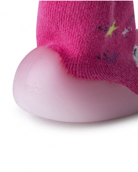 Chaussettes Sole Rose Fille Magic Chaussettes Sole Rose Fille Magic