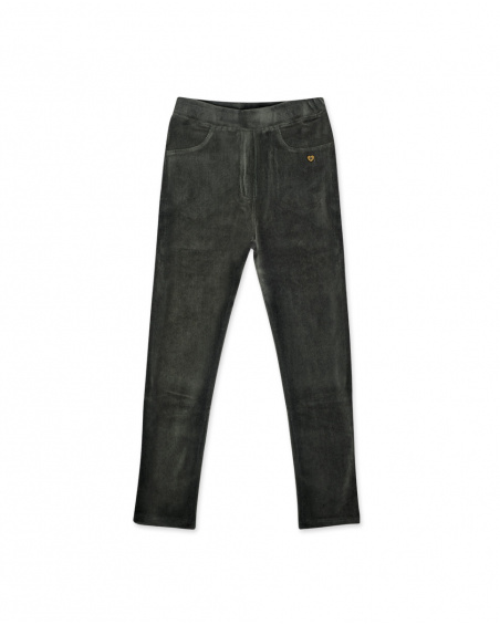 Jegging gris en velours côtelé Girl Basics Kids W23 Jegging gris en velours côtelé Girl Basics Kids W23