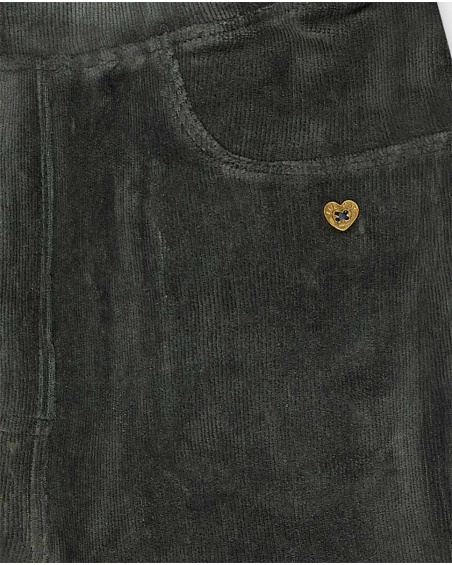 Jegging gris en velours côtelé Girl Basics Kids W23 Jegging gris en velours côtelé Girl Basics Kids W23