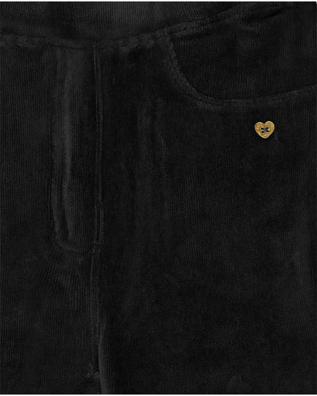 Jegging noir en velours côtelé Girl Basics Kids W23