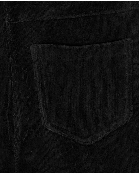 Jegging noir en velours côtelé Girl Basics Kids W23